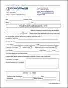 Iconopower Credit Card Approval Form